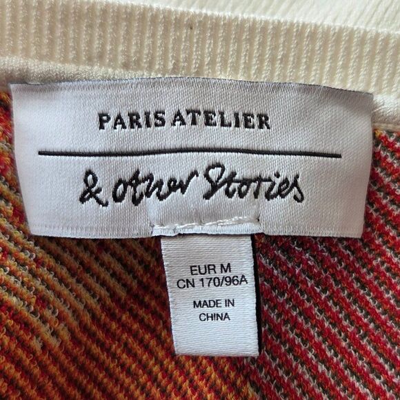 & Other Stories Fruit Print Tank Top Size EU M US 8 / 10 Knit Pullover Vest - Picture 6 of 9